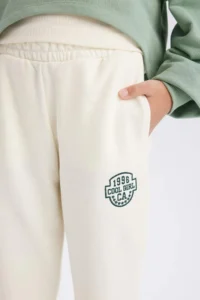 DeFacto Elastic Waist Printed Jogger Sweatpants Girls - Image 5