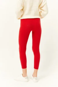 Olalook Women's Red Thick Ribbed Raised Tights - Image 5