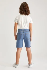 DeFacto Boys' Regular Fit Bermuda Jeans Shorts - Image 6