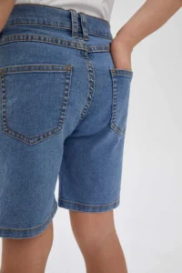 DeFacto Boys' Regular Fit Bermuda Jeans Shorts - Image 8