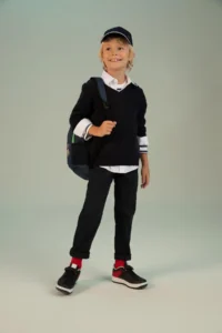 DeFacto Boy's Navy Blue Gabardine School Trousers U3254a622au
