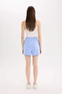 DeFacto 100% Cotton Elastic Waist with pocket Shorts - Image 6