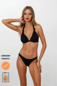 Pierre Cardin Halter Neck Pleated Triangle Bikini Set - Unpadded, Lined 2026 NEW Season