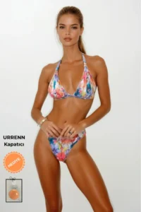 Pierre Cardin Halter Neck Pleated Triangle Bikini Set - Unpadded, Lined 2026 NEW Season