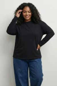 Trendyol Curve Black-White 2 Sets Package 100% single jersey Oversized/Wide Cut Knitting T-Shirt - Image 3