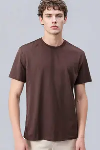 DeFacto 100% Cotton New Regular Fit Crew Neck Basic Plain Short Sleeve T-Shirt