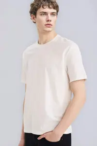 DeFacto 100% Cotton New Regular Fit Crew Neck Basic Plain Short Sleeve T-Shirt