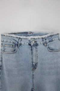 Trendyol Curve Light Blue High Waist Wide Leg comfort/Middle Flexible Wide Leg plus size jeans - Image 5