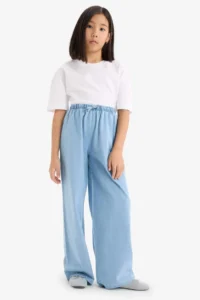 DeFacto Wide Leg Wide Leg Jean Trousers Girl - Image 2