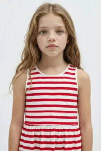 DeFacto Crew Neck Basic Straight Sleeveless Summer Dress Girl - Image 4