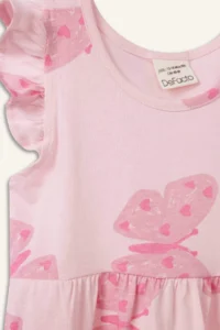 DeFacto Patterned Short Sleeve Dress Baby Girl - Image 2
