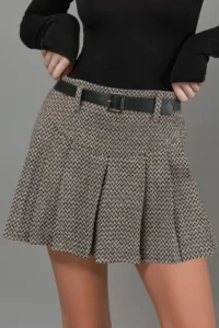 Hiccup High Waist pleated Mini Shorts Skirt - Image 8
