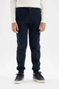 DeFacto Boy's Navy Blue Elastic Waist Pocket Jogger School Sweatpants W0773a624au - Image 4