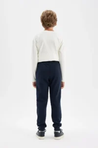 DeFacto Boy's Navy Blue Elastic Waist Pocket Jogger School Sweatpants W0773a624au - Image 6