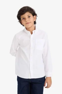 DeFacto Boys' Oxford Long Sleeve Shirt - Image 3