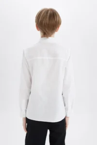 DeFacto Boys' Long Sleeve linen look Shirt - Image 5