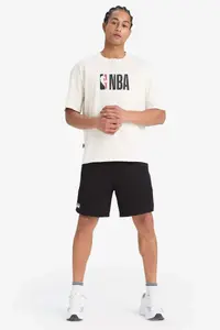 DeFacto NBA Wordmark Oversize Wide Fit Crew Neck Short Sleeve T-Shirt - Image 2
