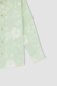 DeFacto Boys' linen look Long Sleeve Shirt - Image 3