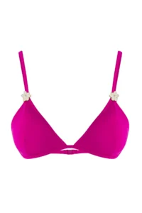 TRENDYOLMİLLA Fuchsia with accessories Triangle Covered Bikini Top - Image 9