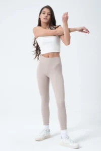 Domoda Beige, Fleece Inside, Elastic, Raised, Ribbed, Combining Interlock Winter Knitted Tights @verona - Image 5