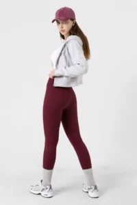 Domoda Burgundy Interlock Winter Knitted Tights with Fleece Inside, Elastic, Raised, Ribbed, Combining Interlock @verona - Image 7