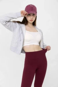 Domoda Burgundy Interlock Winter Knitted Tights with Fleece Inside, Elastic, Raised, Ribbed, Combining Interlock @verona - Image 8