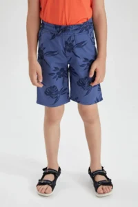 DeFacto Boy's Basic Linen Look Bermuda X3076a622hs - Image 4
