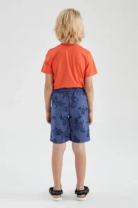 DeFacto Boy's Basic Linen Look Bermuda X3076a622hs - Image 5