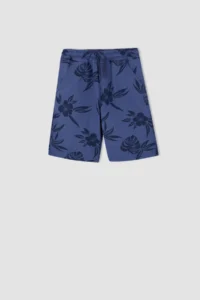 DeFacto Boy's Basic Linen Look Bermuda X3076a622hs - Image 6