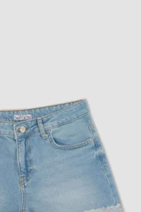 DeFacto Regular Waist folded Hem Jeans Shorts X3508az22sm - Image 7