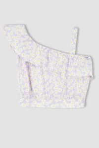 DeFacto Girls' Flower Patterned Blouse - Image 5