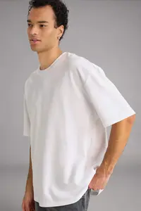 DeFacto Oversized Fit Crew Neck Cotton Premium T-Shirt