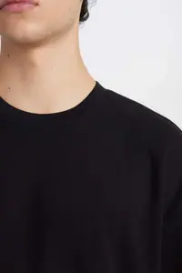 DeFacto Oversize Wide Fit Crew Neck Short Sleeve Basic Plain Heavy Fabric T-Shirt X3926az25sp - Image 5