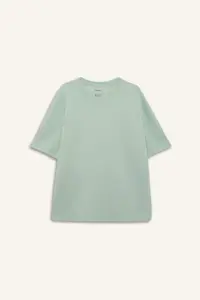 DeFacto Oversize Wide Fit Non-Iron Crew Neck Short Sleeved Basic Plain Heavy Fabric T-Shirt - Image 7
