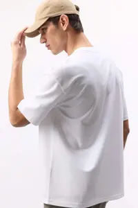 DeFacto Oversize Wide Fit Crew Neck Short Sleeve Basic Plain Heavy Fabric T-Shirt X3926az25sp - Image 3