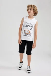 DeFacto Boy's Regular Fit Flexible Waisted Cargo Pocket Roller