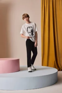 DeFacto Boys' Black Gabardine Pants X4224a622sm - Image 3