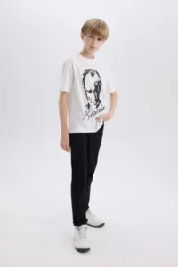 DeFacto Boys' Black Gabardine Pants X4224a622sm - Image 6
