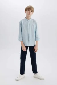 DeFacto Navy Blue Boys' Pants X4224A6/NV135 - Image 8