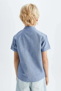 DeFacto Boys' Half Turtleneck Short Sleeve Shirt - Image 4