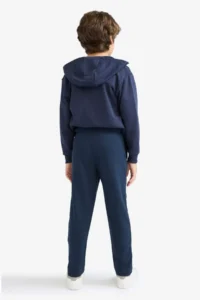 DeFacto Boy's Elastic Waist Straight Leg Basic Plain Sweatpants - Image 7