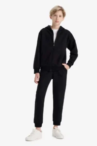 DeFacto Boys' Hooded Thick Cardigan - Image 2