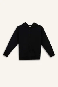 DeFacto Boys' Hooded Thick Cardigan - Image 6