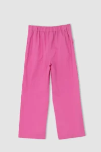 DeFacto Girls' Wide Leg Poplin Pants - Image 3