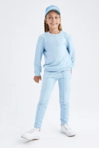 DeFacto Girls' Okul Sweatpants - Image 3