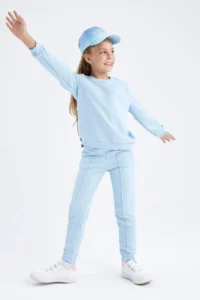 DeFacto Girls' Okul Sweatpants - Image 5
