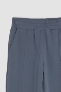 DeFacto Girl's Gray Standard Fit Elastic Waist Pocket Basic Plain School Jogger Sweatpants X9036a624au - Image 7