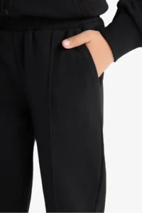DeFacto Basic Plain School Jogger Sweatpants with Elastic Waist Girl's - Image 6