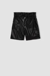 DeFacto Girls' Faux Leather Shorts Y0570a622au - Image 8