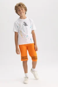 DeFacto Boys' Printed Bermuda Shorts Y1285a622sm